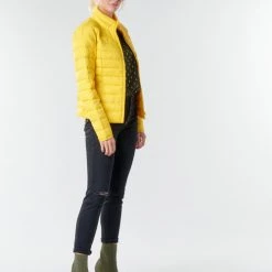 Vêtements Femme Doudounes Only ONLTAHOE Jaune -Manteaux Soldes Magasin 18330097 500 C