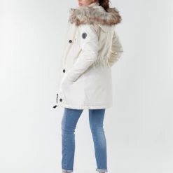Vêtements Femme Parkas Only ONLIRIS Blanc -Manteaux Soldes Magasin 18330132 500 D