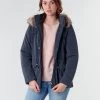 Vêtements Femme Parkas Only ONLSTARLINE Marine -Manteaux Soldes Magasin 18330138 500 B