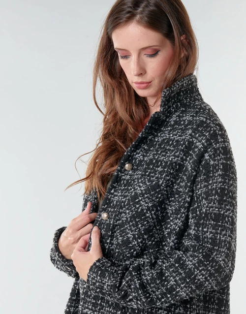 Vêtements Femme Manteaux Only ONLTINA Noir 7 Vêtements Femme Manteaux Only ONLTINA Noir – Image 5