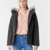 Vêtements Femme Parkas Only ONLNEW LUCCA Noir -Manteaux Soldes Magasin 18330162 500 B