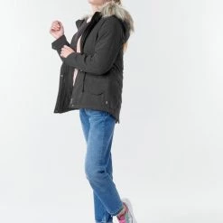 Vêtements Femme Parkas Only ONLNEW LUCCA Noir -Manteaux Soldes Magasin 18330162 500 C