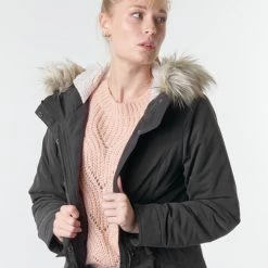 Vêtements Femme Parkas Only ONLNEW LUCCA Noir -Manteaux Soldes Magasin 18330162 500 E