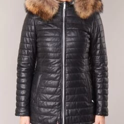 Vêtements Femme Doudounes Oakwood POPPY Noir -Manteaux Soldes Magasin 1833996 500 D