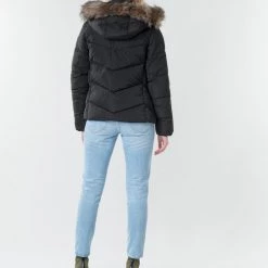 Vêtements Femme Doudounes Only ONLROONA Noir -Manteaux Soldes Magasin 18600150 500 D