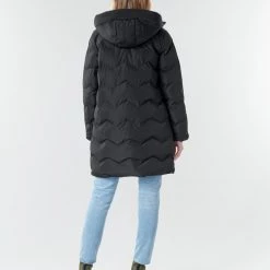 Vêtements Femme Doudounes Only ONLLUNA Noir -Manteaux Soldes Magasin 18600155 500 D