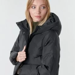 Vêtements Femme Doudounes Only ONLLUNA Noir -Manteaux Soldes Magasin 18600155 500 E