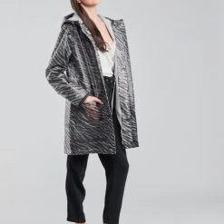 Vêtements Femme Parkas One Step DARRYL Gris 9 Vêtements Femme Parkas One Step DARRYL Gris -Manteaux Soldes Magasin 18648863 500 C