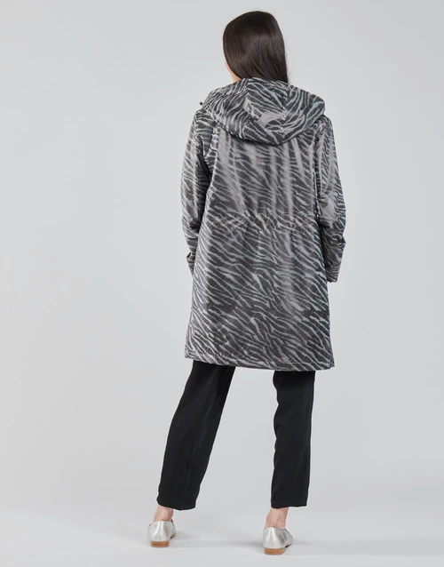 Vêtements Femme Parkas One Step DARRYL Gris 6 Vêtements Femme Parkas One Step DARRYL Gris – Image 4