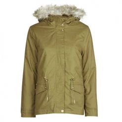 Vêtements Femme Manteaux Deeluxe LINA Kaki 8 Vêtements Femme Manteaux Deeluxe LINA Kaki -Manteaux Soldes Magasin 18767302 500 A