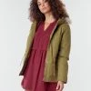 Vêtements Femme Manteaux Deeluxe LINA Kaki -Manteaux Soldes Magasin 18767302 500 B