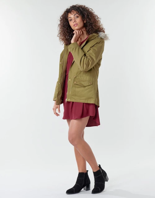 Vêtements Femme Manteaux Deeluxe LINA Kaki 5 Vêtements Femme Manteaux Deeluxe LINA Kaki – Image 3