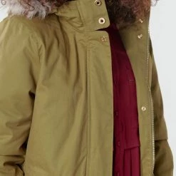 Vêtements Femme Manteaux Deeluxe LINA Kaki 11 Vêtements Femme Manteaux Deeluxe LINA Kaki -Manteaux Soldes Magasin 18767302 500 E