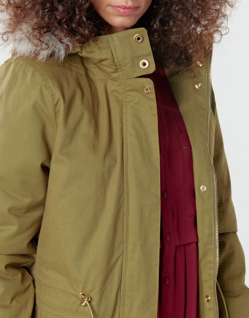 Vêtements Femme Manteaux Deeluxe LINA Kaki 7 Vêtements Femme Manteaux Deeluxe LINA Kaki – Image 5
