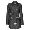 Vêtements Femme Trenchs Morgan GAZELLE Noir -Manteaux Soldes Magasin 18846589 500 A
