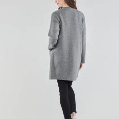 Vêtements Femme Manteaux Benetton 1132E9071-507 Gris -Manteaux Soldes Magasin 18851764 500 D