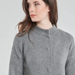 Vêtements Femme Manteaux Benetton 1132E9071-507 Gris -Manteaux Soldes Magasin 18851764 500 E