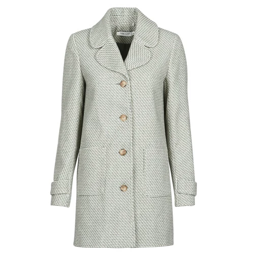 Vêtements Femme Manteaux Naf Naf ADELICATE Ecru 4 Vêtements Femme Manteaux Naf Naf ADELICATE Ecru – Image 2