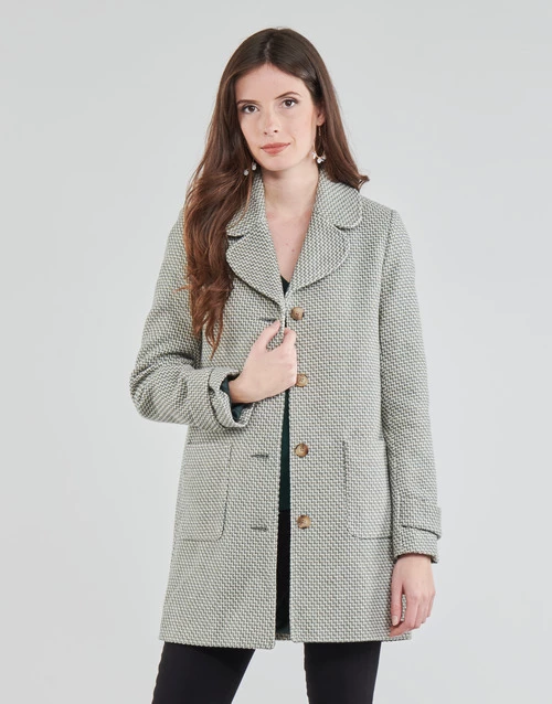 Vêtements Femme Manteaux Naf Naf ADELICATE Ecru 3 Vêtements Femme Manteaux Naf Naf ADELICATE Ecru