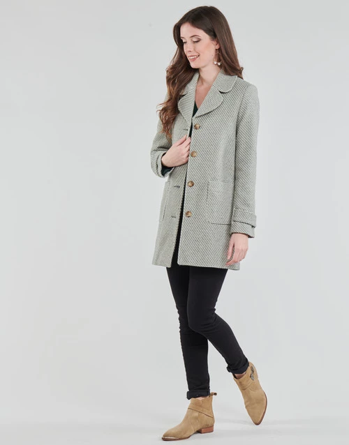 Vêtements Femme Manteaux Naf Naf ADELICATE Ecru 5 Vêtements Femme Manteaux Naf Naf ADELICATE Ecru – Image 3