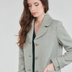 Vêtements Femme Manteaux Naf Naf ADELICATE Ecru 11 Vêtements Femme Manteaux Naf Naf ADELICATE Ecru -Manteaux Soldes Magasin 18944770 500 E