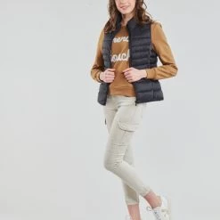 Vêtements Femme Doudounes Only ONLNEW CLAIRE Noir -Manteaux Soldes Magasin 19151231 500 C