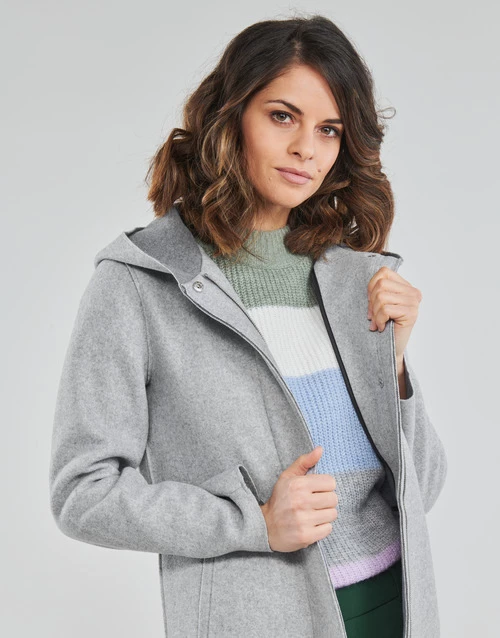 Vêtements Femme Manteaux Only ONLSIRI Gris 7 Vêtements Femme Manteaux Only ONLSIRI Gris – Image 5