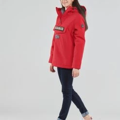 Vêtements Femme Parkas Napapijri RAINFOREST WINTER Rouge -Manteaux Soldes Magasin 19195530 500 C