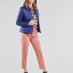 Vêtements Femme Doudounes Betty London OSIS Marine -Manteaux Soldes Magasin 19196511 500 C