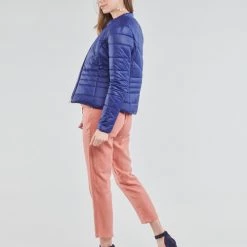 Vêtements Femme Doudounes Betty London OSIS Marine -Manteaux Soldes Magasin 19196511 500 D