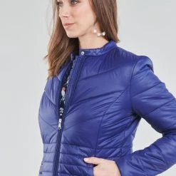 Vêtements Femme Doudounes Betty London OSIS Marine -Manteaux Soldes Magasin 19196511 500 E