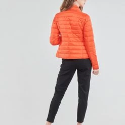 Vêtements Femme Doudounes Only ONLNEWTAHOE Orange -Manteaux Soldes Magasin 19335015 500 D