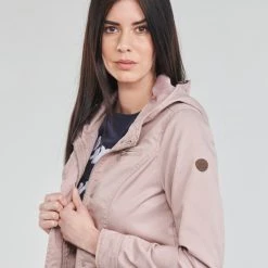 Vêtements Femme Parkas Only ONLLORCA Rose -Manteaux Soldes Magasin 19335018 500 E