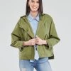 Vêtements Femme Parkas Only ONLELLA Kaki -Manteaux Soldes Magasin 19335035 500 B