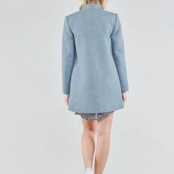Vêtements Femme Manteaux Only ONLSOHO Bleu -Manteaux Soldes Magasin 19335057 500 D