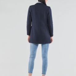 Vêtements Femme Manteaux Only ONLBAKER-LINEA Marine 10 Vêtements Femme Manteaux Only ONLBAKER-LINEA Marine -Manteaux Soldes Magasin 19335059 500 D