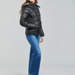 Vêtements Femme Doudounes Pepe jeans CAMILLE Noir -Manteaux Soldes Magasin 19734341 500 C