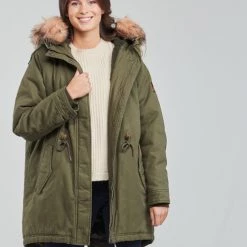 Vêtements Femme Parkas Pepe jeans DIZZY Vert