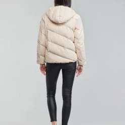 Vêtements Femme Doudounes Emporio Armani EA7 MOUNTAIN W ECO Crème -Manteaux Soldes Magasin 19747234 500 D