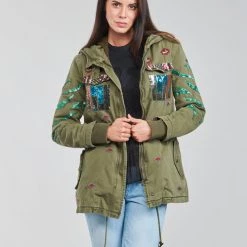 Vêtements Femme Parkas Desigual FLIX Kaki