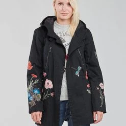 Vêtements Femme Parkas Desigual BELENO Noir