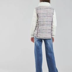 Vêtements Femme Doudounes Desigual STORNI Blanc -Manteaux Soldes Magasin 19776623 500 D