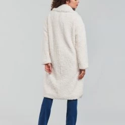 Vêtements Femme Manteaux Derhy ELDORADO Ecru -Manteaux Soldes Magasin 19783030 500 D