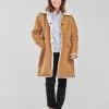 Vêtements Femme Manteaux Derhy JAGUAR PARKA Camel -Manteaux Soldes Magasin 19783033 500 B