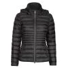 Vêtements Femme Doudounes Geox JAYSEN HOOD Noir -Manteaux Soldes Magasin 19784675 500 A