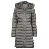 Vêtements Femme Doudounes Geox W BETTANIE LONG JKT Argenté -Manteaux Soldes Magasin 19784682 500 A