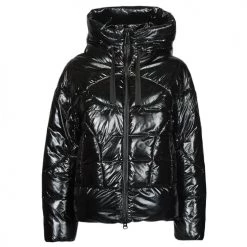 VĂȘtements Femme Doudounes Geox EMALISE MID Noir