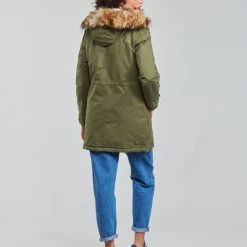 Vêtements Femme Parkas Kaporal FLEUR Kaki 10 Vêtements Femme Parkas Kaporal FLEUR Kaki -Manteaux Soldes Magasin 19784861 500 D