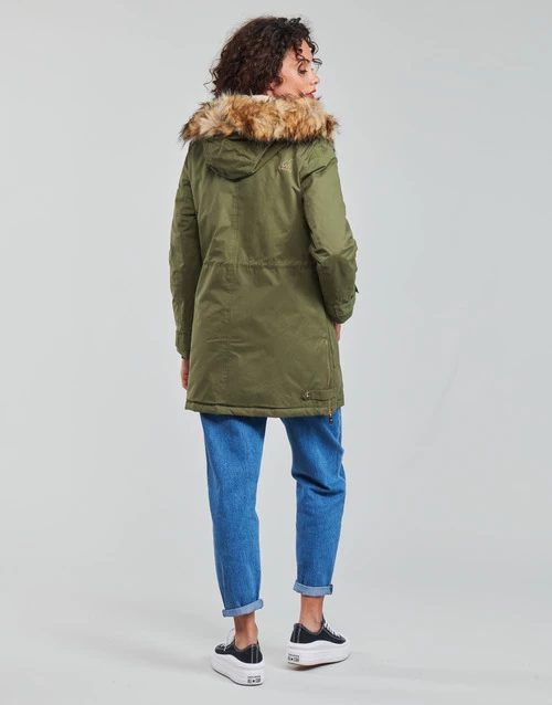 Vêtements Femme Parkas Kaporal FLEUR Kaki 6 Vêtements Femme Parkas Kaporal FLEUR Kaki – Image 4