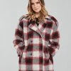 Vêtements Femme Manteaux Kaporal FEO Beige / Rouge -Manteaux Soldes Magasin 19784873 500 B